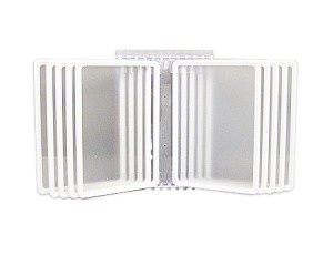 Настенная перекидная система A2, вертикальная, 20 панелей, цвет: белый