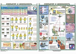 Плакаты по охране труда ГАСЗНАК ГАС-П2-КБ Компьютер и безопасность 2 л.А2 (Бумага)