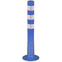 Гибкий сигнальный столбик (делиниатор) (Высота: 750мм. Размер основы: 80-220мм. Вес: 1.31 кг.) (Материал: Полиуретан) (Цвет: синий)