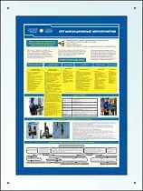 Информационные стенды Организационные мероприятия, дистанционный держатель - 4 шт (Оргстекло 6 мм; 900х1200)